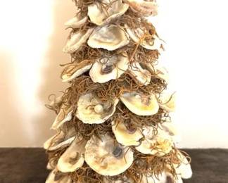 Handcrafted oyster tree, signed
