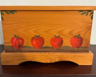 Handmade and painted wood box