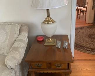Pine End Tables w/ center oblong center coffee table         ( one as shown ) 