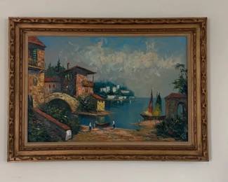 oil on canvas - signed lower right