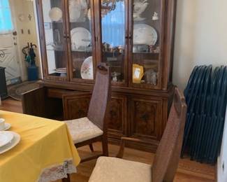 china cabinet with a lower storage area