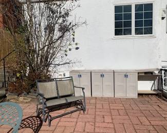 3 poolside plastic containers 