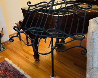 Antique metal music stand. 