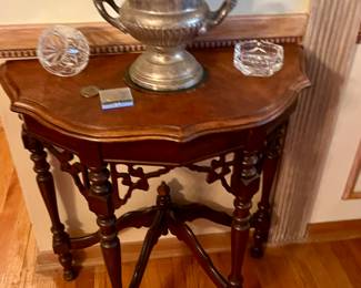 A Victorian small table. 