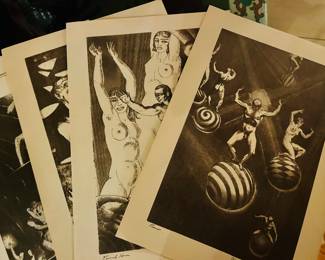 A collection of 12 1950s Harry Sternberg prints. 