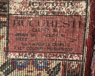 Antique Bucuresti rug. 
