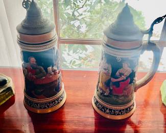 German steins. 