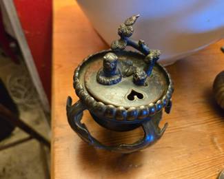 19th Century Japanese Meiji Period BronzecCenser