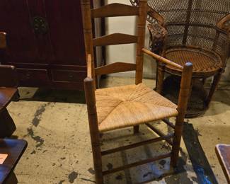 18th Century American Ladderback Armchair