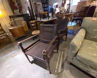 Campaign Style Safari Chairs, M. Haystack & Bros. 1960 - 1970