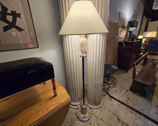 Art Deco Alabaster Horse Head Floor Lamp, Circa 1930