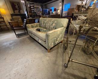 Hollywood Regency Tuxedo Loveseat
Exotic Upholstery Mythological Fauns
Seascape