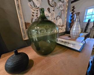 Large Antique French Demijohn 