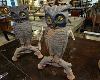 Antique Cast Iron Andirons