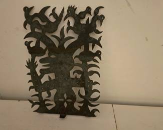 Seresier Louis-Juste Haitian Cut Steel Sculpture 