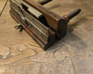 19th Century German Wood & Brass
Carpenters Plough Plane - Signed,
Steinlin