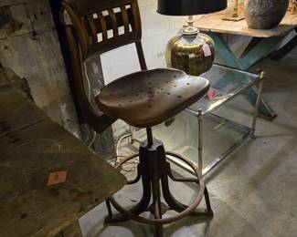 American Industrial Drafting Stool
Sikes Chair Company  Circa 1930