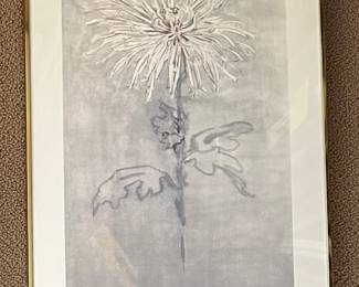 Large Chrysanthemum by Piet Mondrian, Dutch (1872-1944), Framed Print