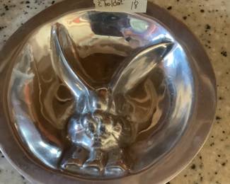 Bunny Plate pewter 7.00