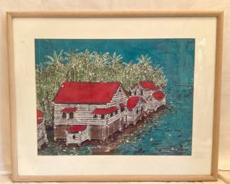 Red Roofs By Brenda Cockburn