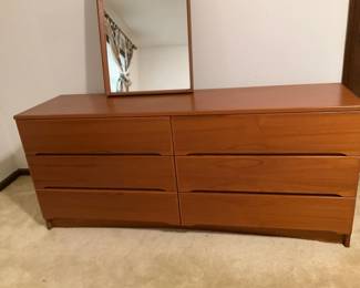 Danish Long Dresser Mirror 
