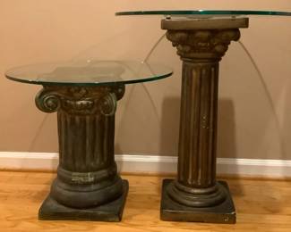 2 Glass Top Coffee Tables