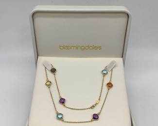 Bloomingdales 14k Gemstone Necklace