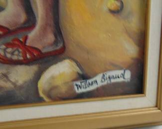 Lot 101: Artist's signature.