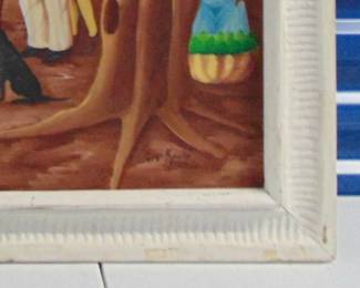 Lot 105 Artist's signature.