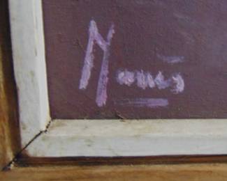 Lot 104 Artist's signature.