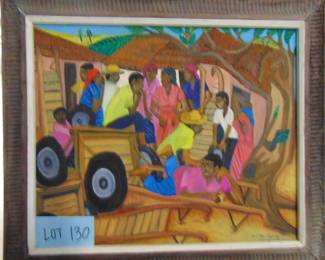 Lot 130 Hattian Fine Art Painting, by Pierre Joseph, approx. 20x24."