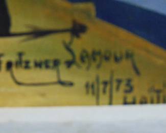 Lot 125 Artist's signature