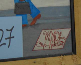 Lot 127 Artist's signature.