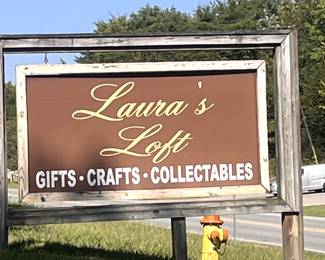 Laura's Loft is located Just 1/2 mile North of I-40 at exit 182 no