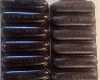A pair of Griswold Cast Iron Cornbread Pans