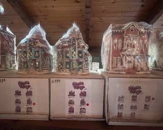 There are over 100 Colonial Village Lighted Houses. Many are new and in original Boxes