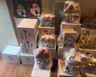 There are over 100 Colonial Village Lighted Houses. Many are new and in original Boxes