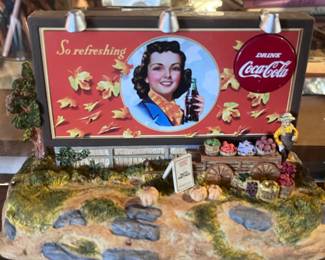 Vintage Coca Cola Mini Billboard