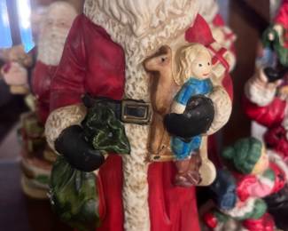 There is a nice collection of Santa's