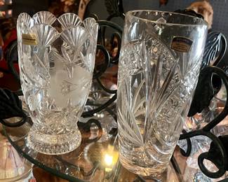 There are about 40 pieces of Beautiful Cut Crystal