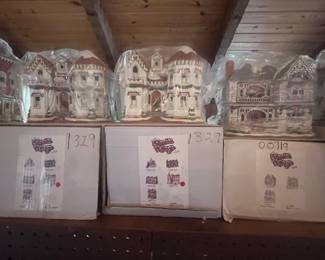 There are over 100 Colonial Village Lighted Houses. Many are new and in original Boxes