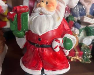 There is a nice collection of Santa's