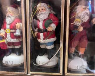 There are literally 100's of Ornaments including these historical Santa Ornaments