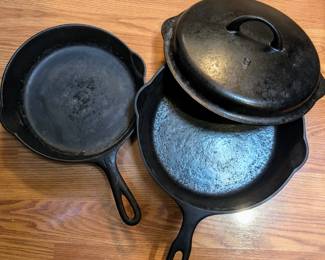 Cast iron pans