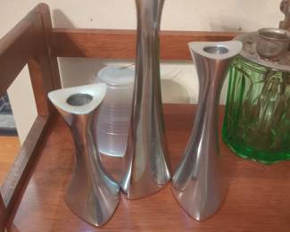 Nambé candle sticks