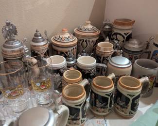 German beer steins 