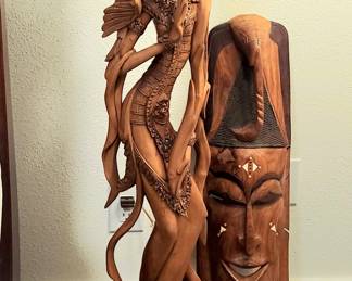 Vintage Asian Wood Carvings