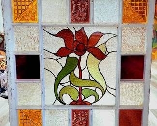 Antique Stained Glass Window 