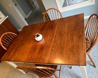 Ethan Allen Table with 6 chairs (2 not pictured)