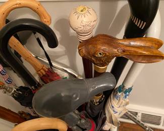 Walking Sticks, Fancy Umbrella's!!